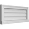 Ekena Millwork Vertical Surface Mount PVC Gable Vent w/ 2"W x 2"H , Brickmould Sill Frame, 28"W x 12"H GVPVE28X1203SN - alternate 5